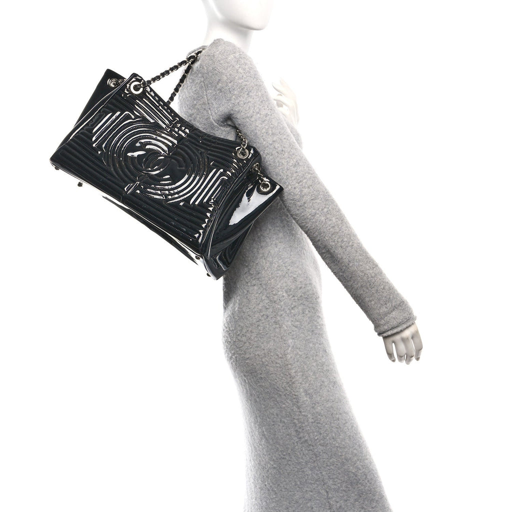 Chanel Vinyl Coco Ming Tote Black