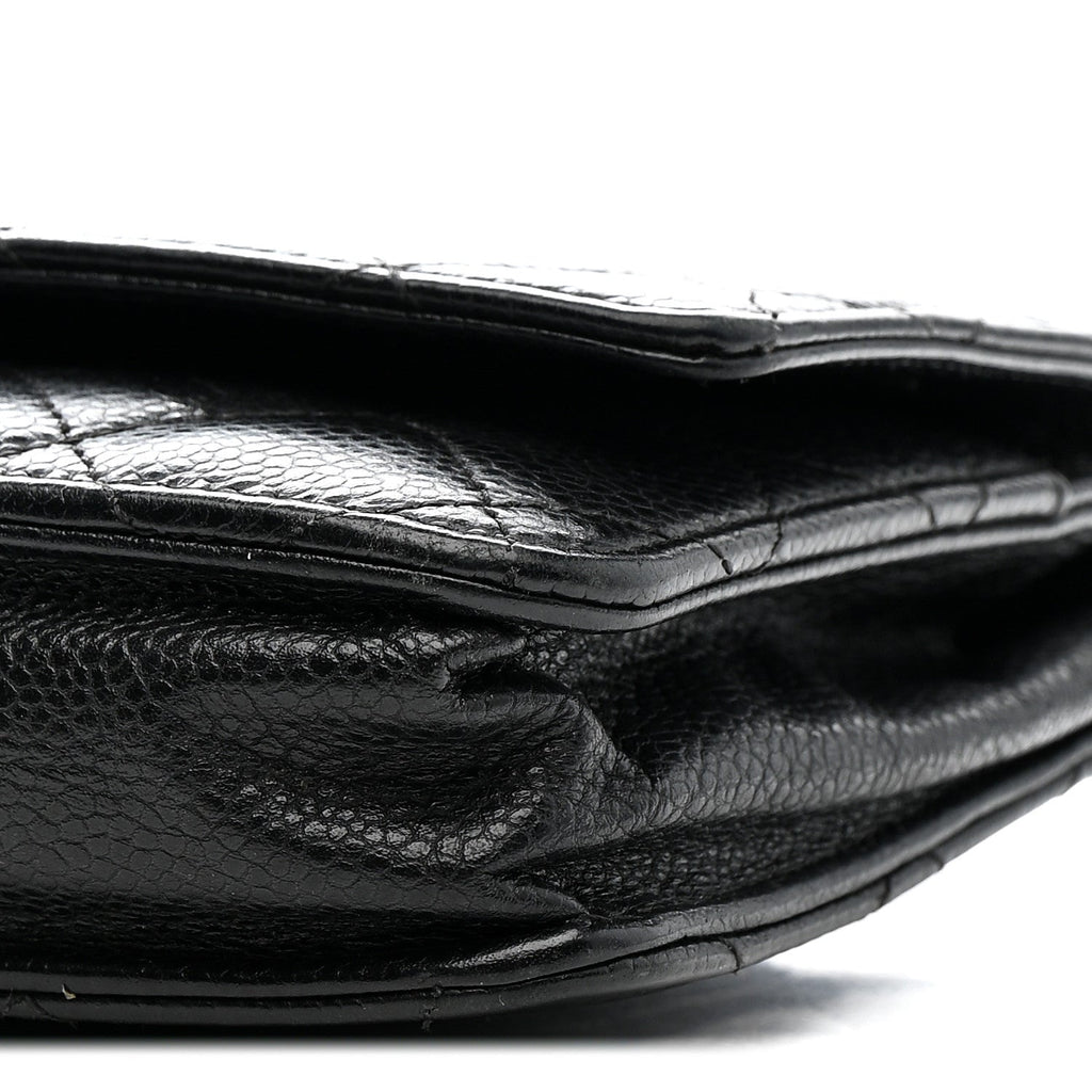 Chanel Caviar Quilted Wallet on Chain WOC Black