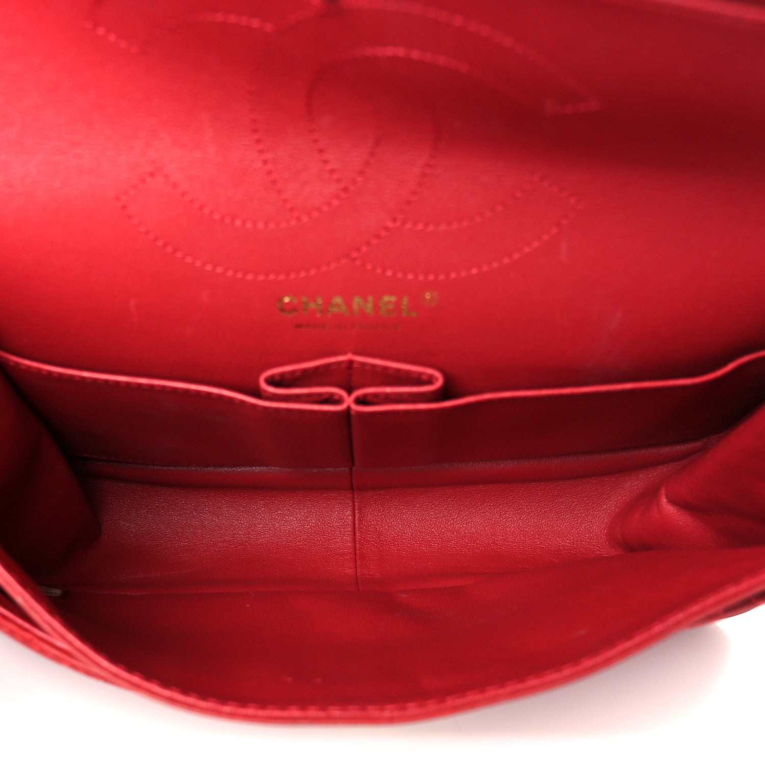 Iridescent Calfskin Quilted 2.55 Reissue 226 Flap Red