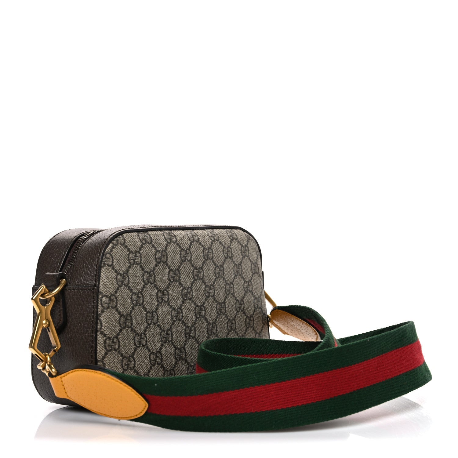 Gucci GG Supreme Monogram Web Neo Vintage Shoulder Bag Beige New Acero Crop