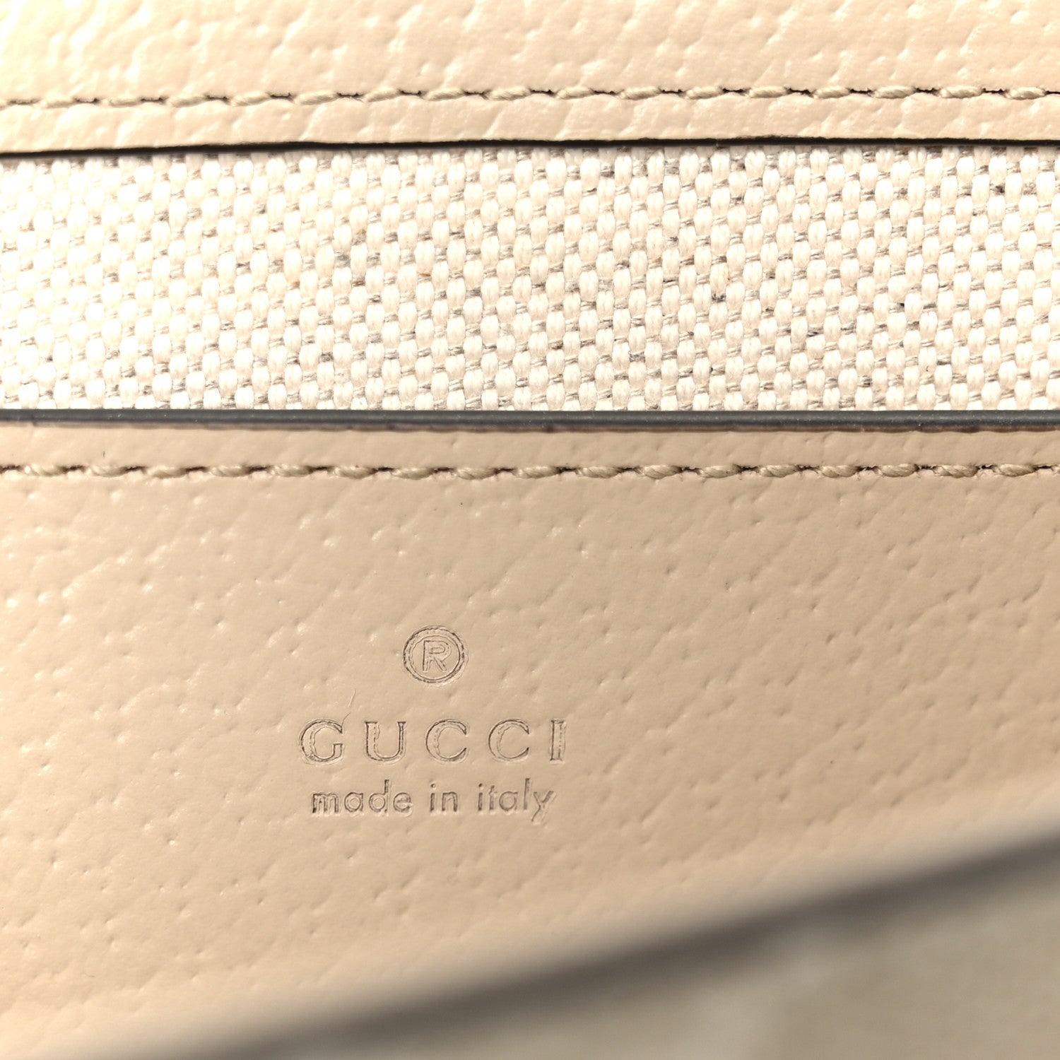 Gucci GG Supreme Monogram Textured Dollar Calfskin Web Mini Ophidia Envelope Shoulder Bag Beige Mystic White Oatmeal