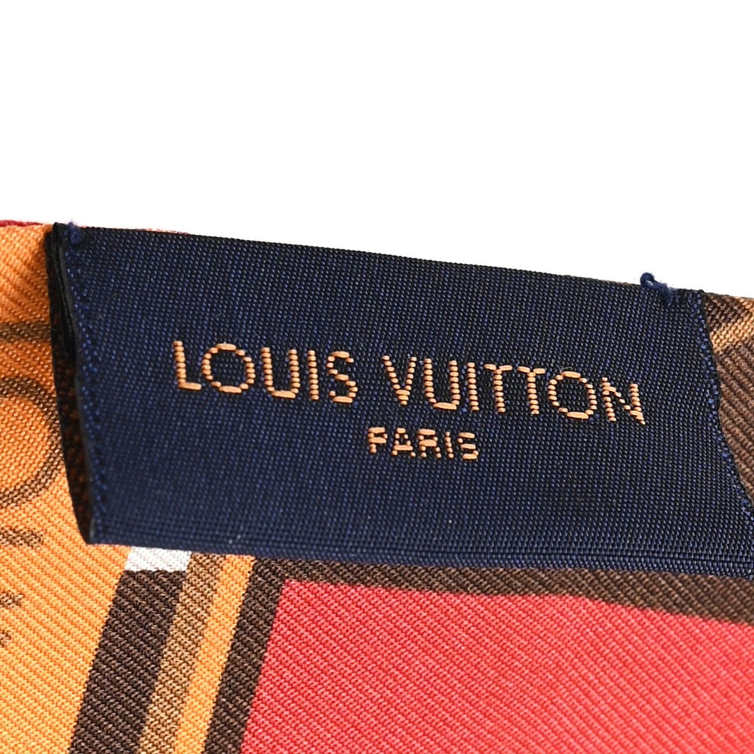 Louis Vuitton Silk Monogram Check Bandeau Beige