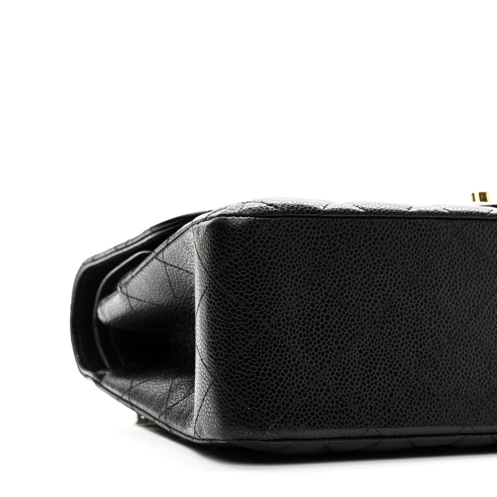 Chanel Caviar Quilted Jumbo Double Flap Black