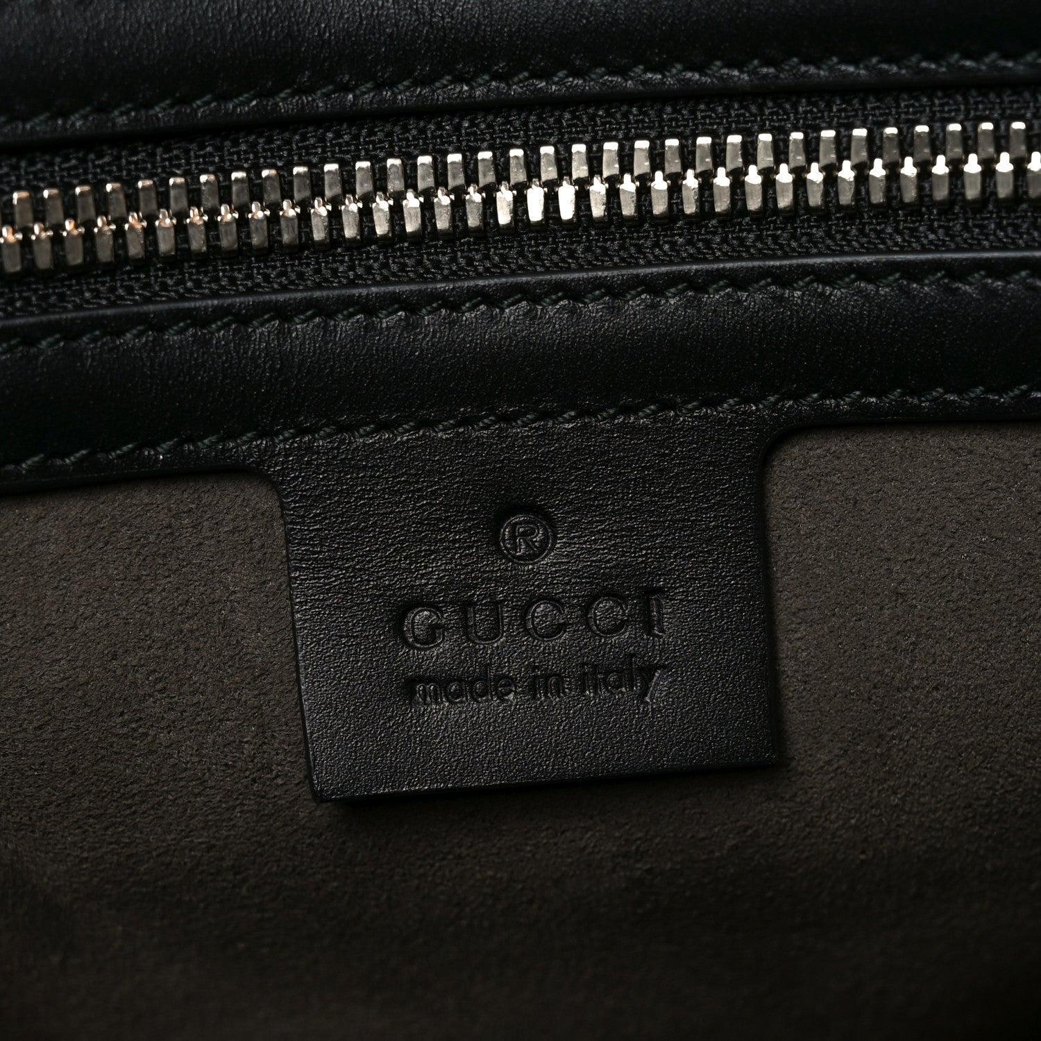 Gucci GG Supreme Monogram Selleria Calfskin Medium Duffle Beige Ebony Black