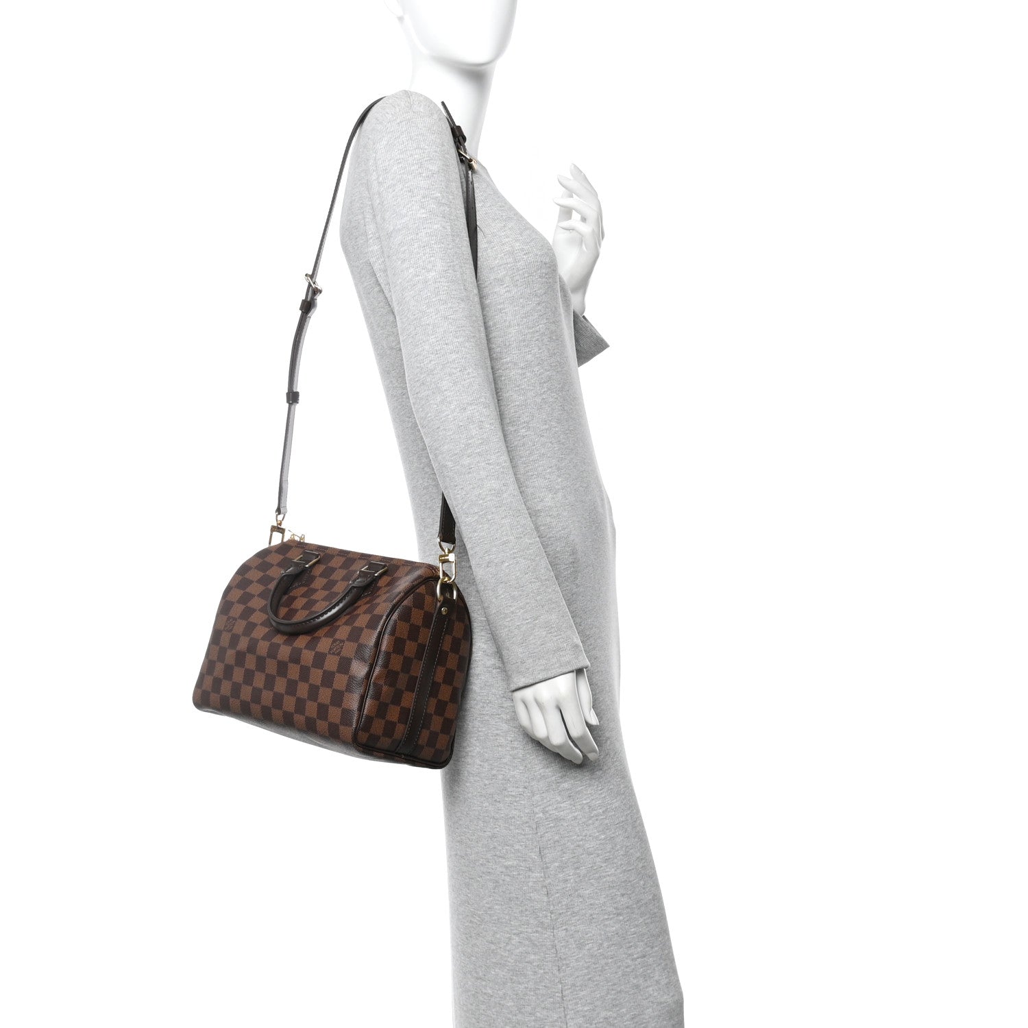 Louis Vuitton Damier Ebene Speedy Bandouliere 25