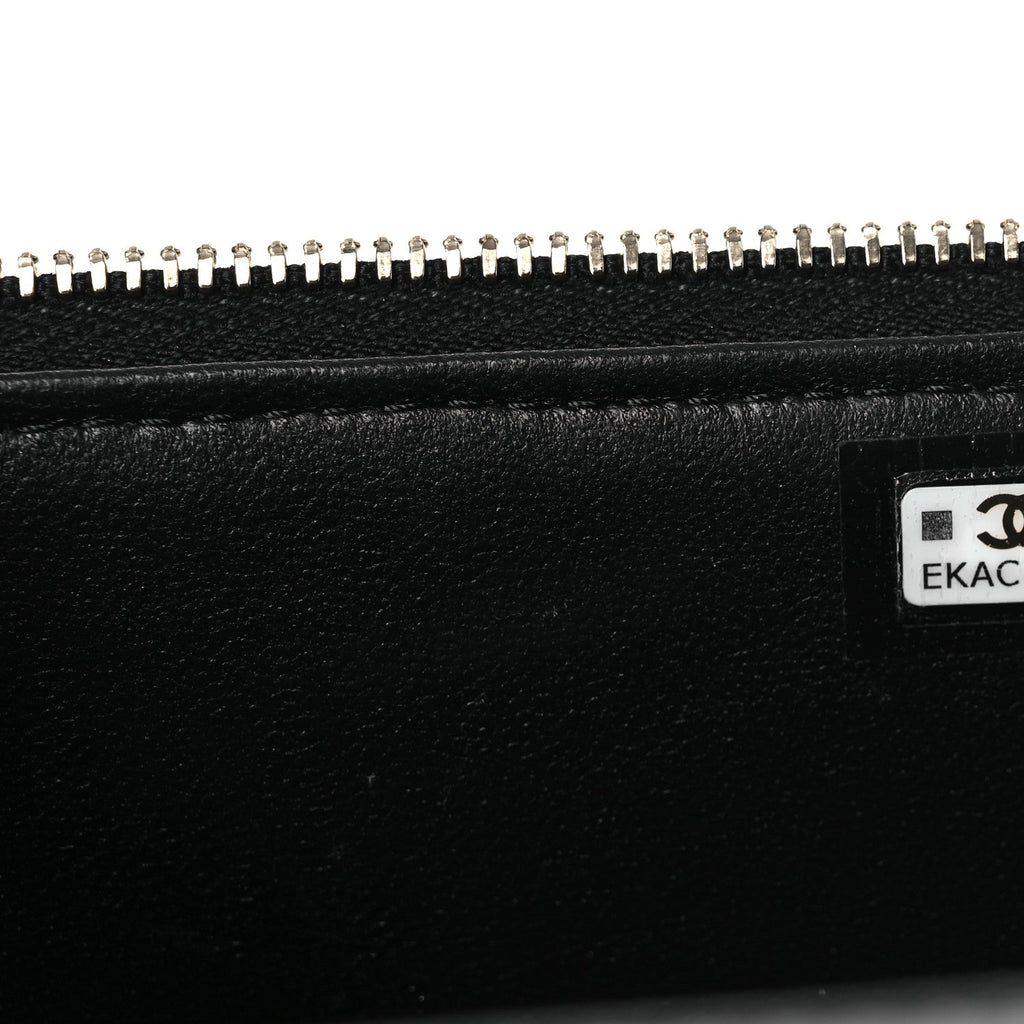 Chanel Lambskin Quilted Small Pillow Crush Vanity Case With Chain Black