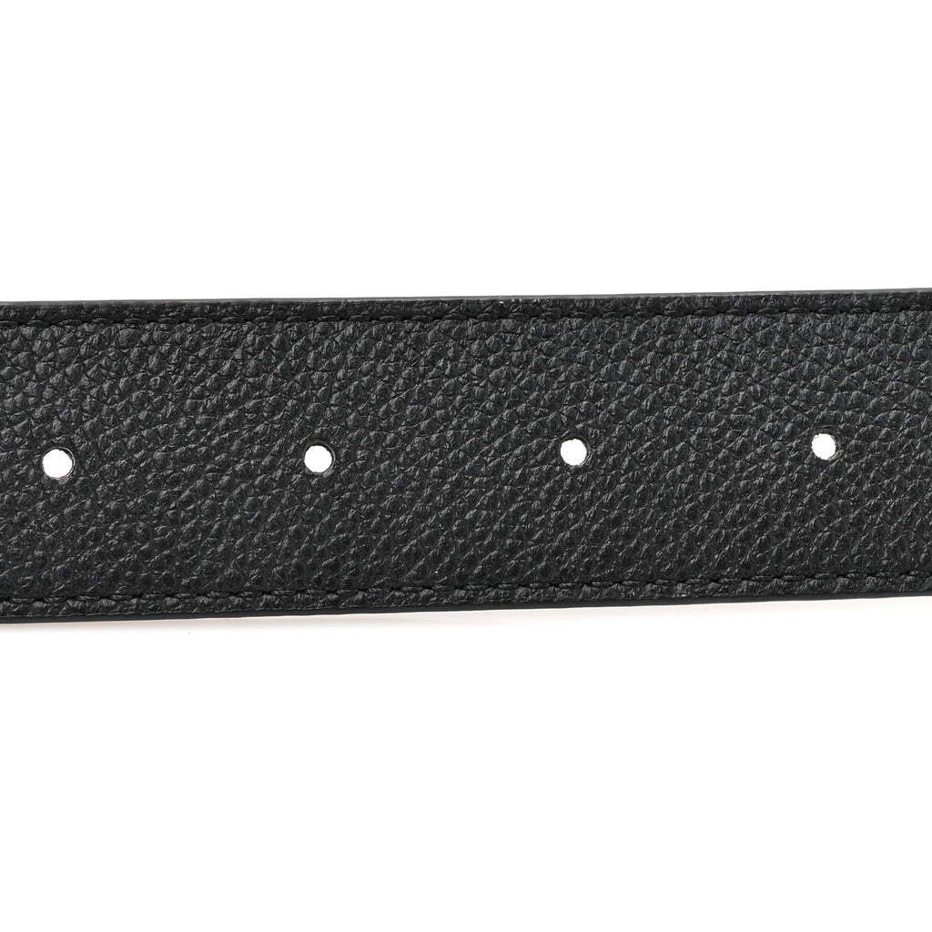 Louis Vuitton Calfskin Monogram 30mm LV Initiales Reversible Belt 80 32 Black