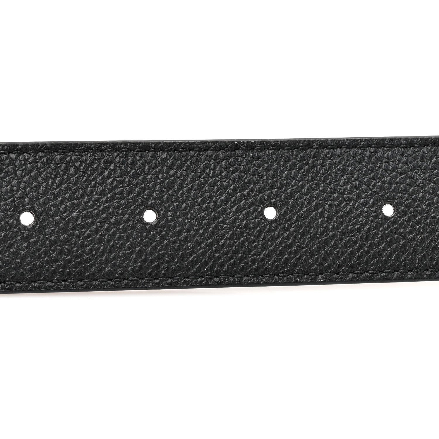Louis Vuitton Calfskin Monogram 30mm LV Initiales Reversible Belt 80 32 Black