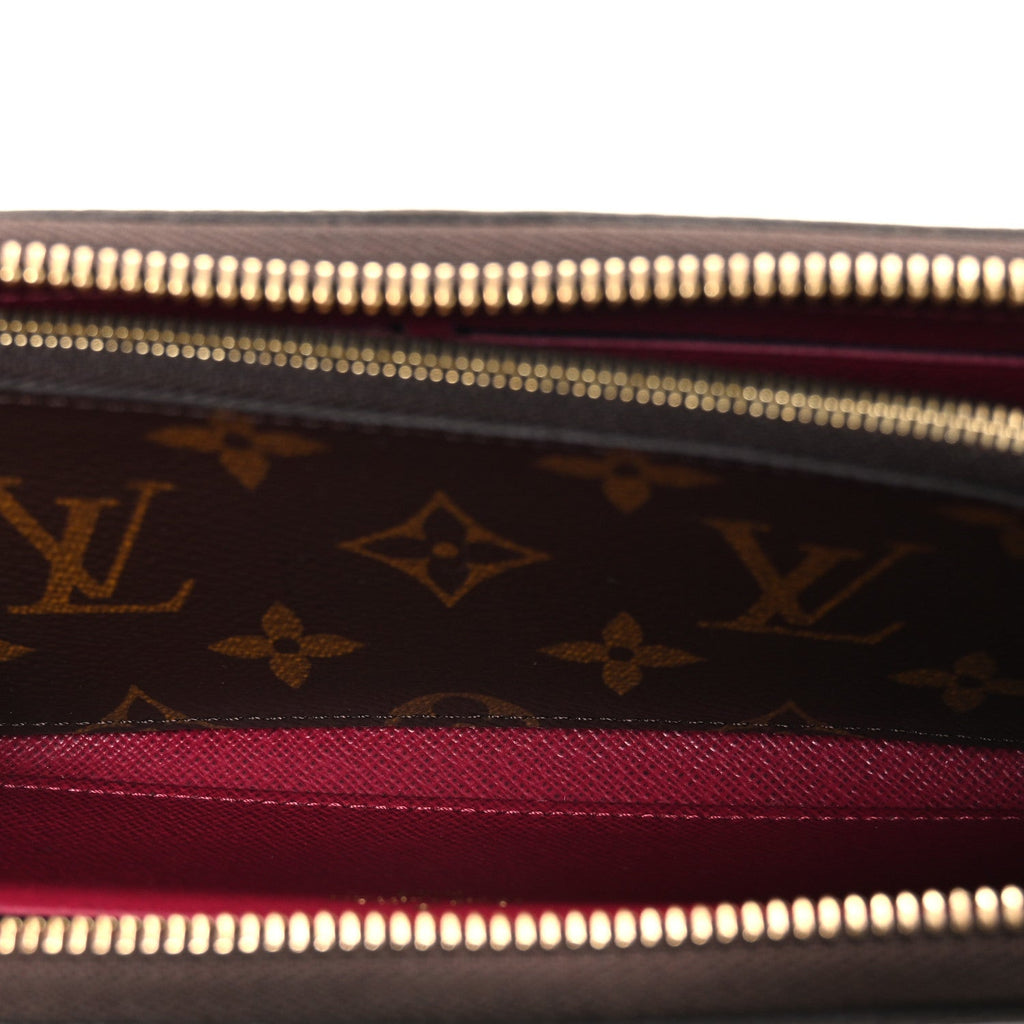 Louis Vuitton Monogram Clemence Wallet Fuchsia