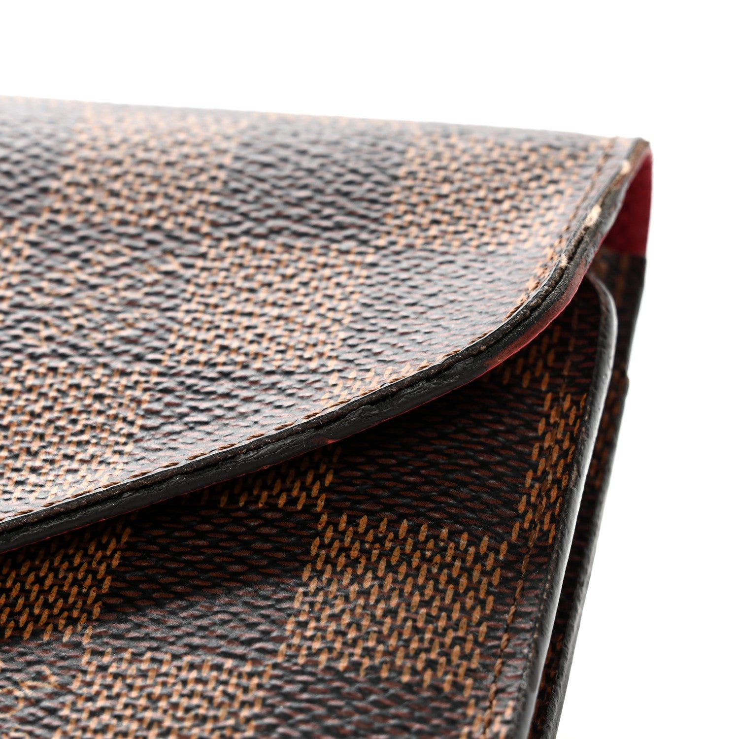 Louis Vuitton Damier Ebene Josephine Wallet Red