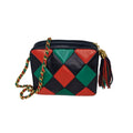 Chanel Vintage Harlequin Tassel Camera Shoulder Bag