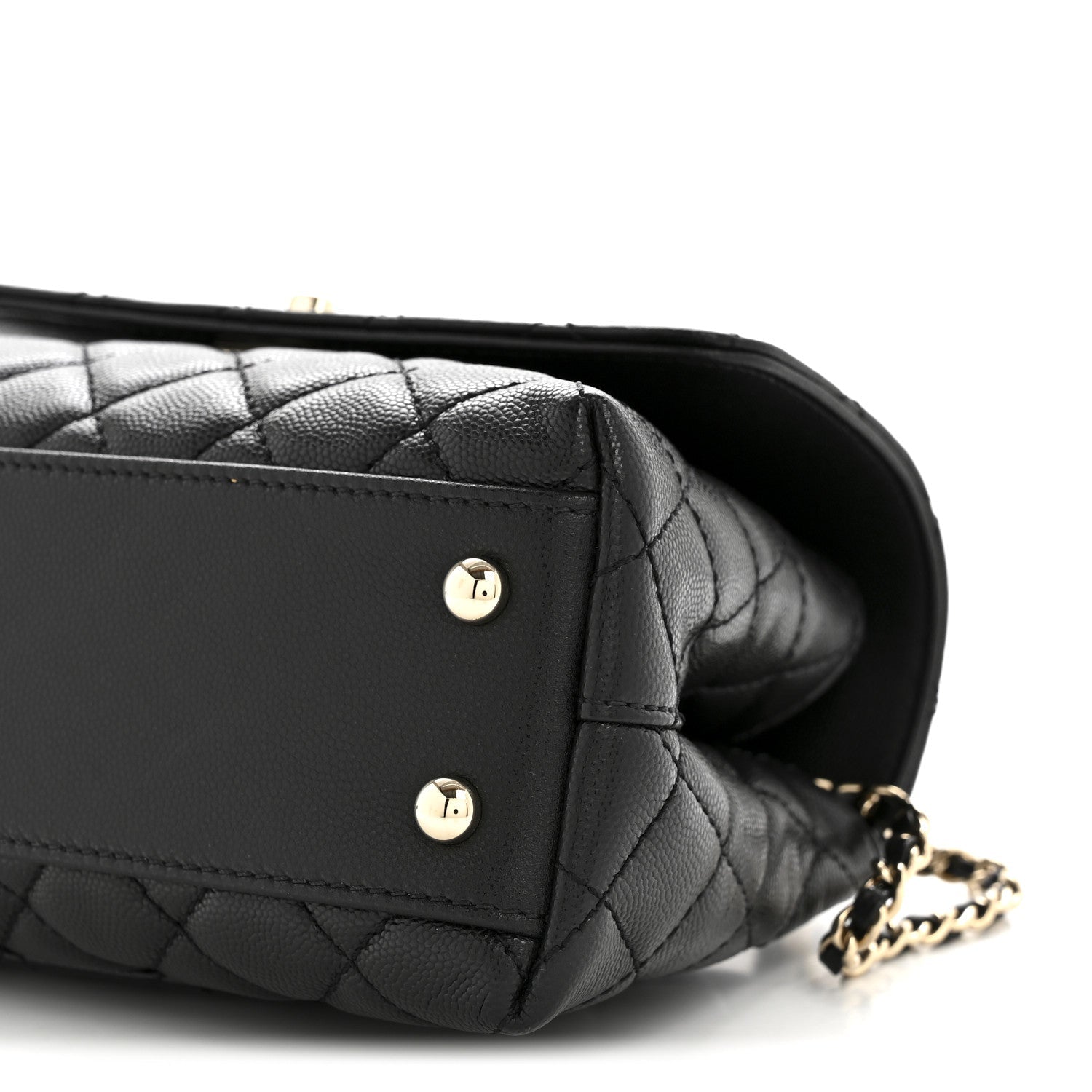 Chanel Caviar Quilted Mini Coco Handle Flap Black