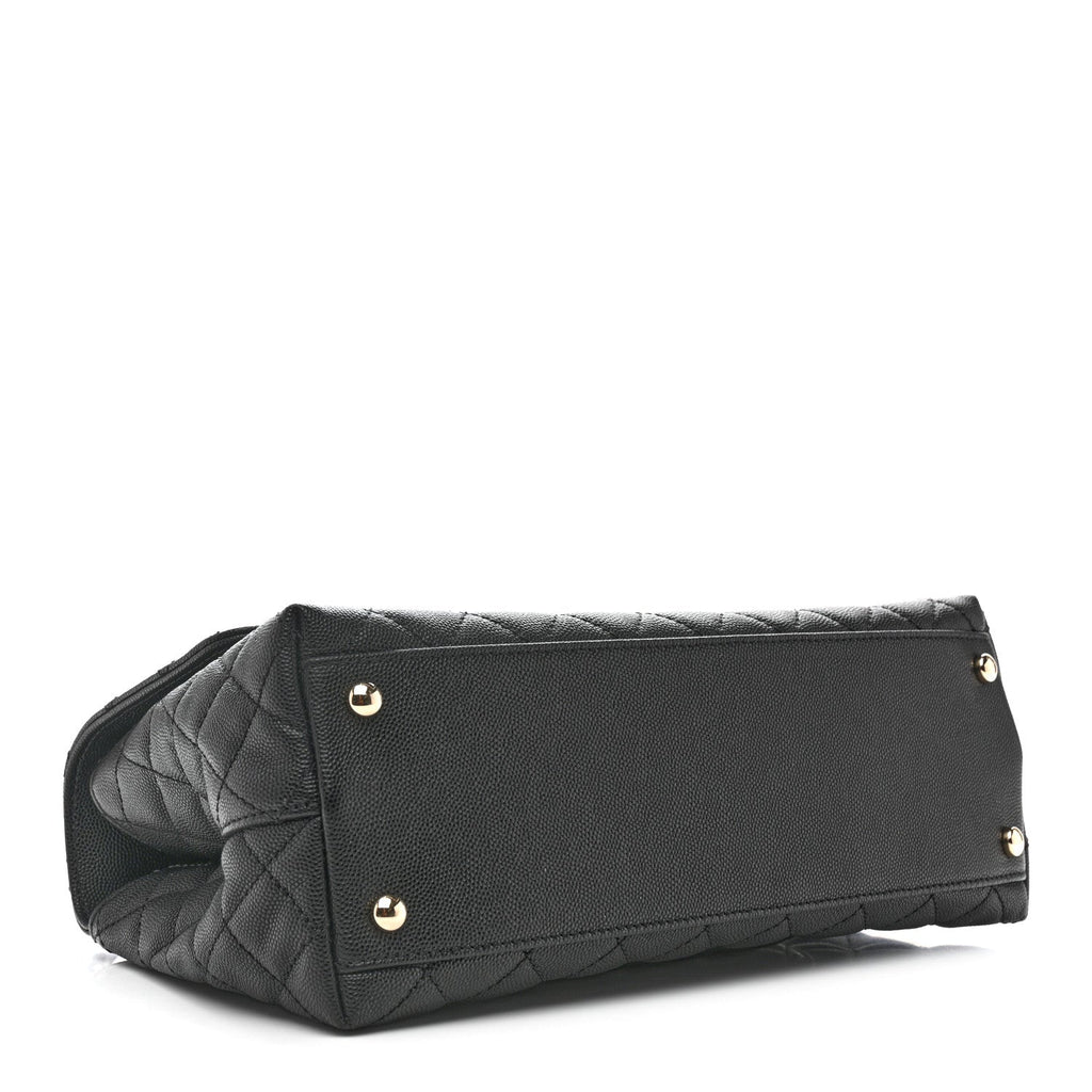 Chanel Caviar Quilted Small Coco Handle Flap Black