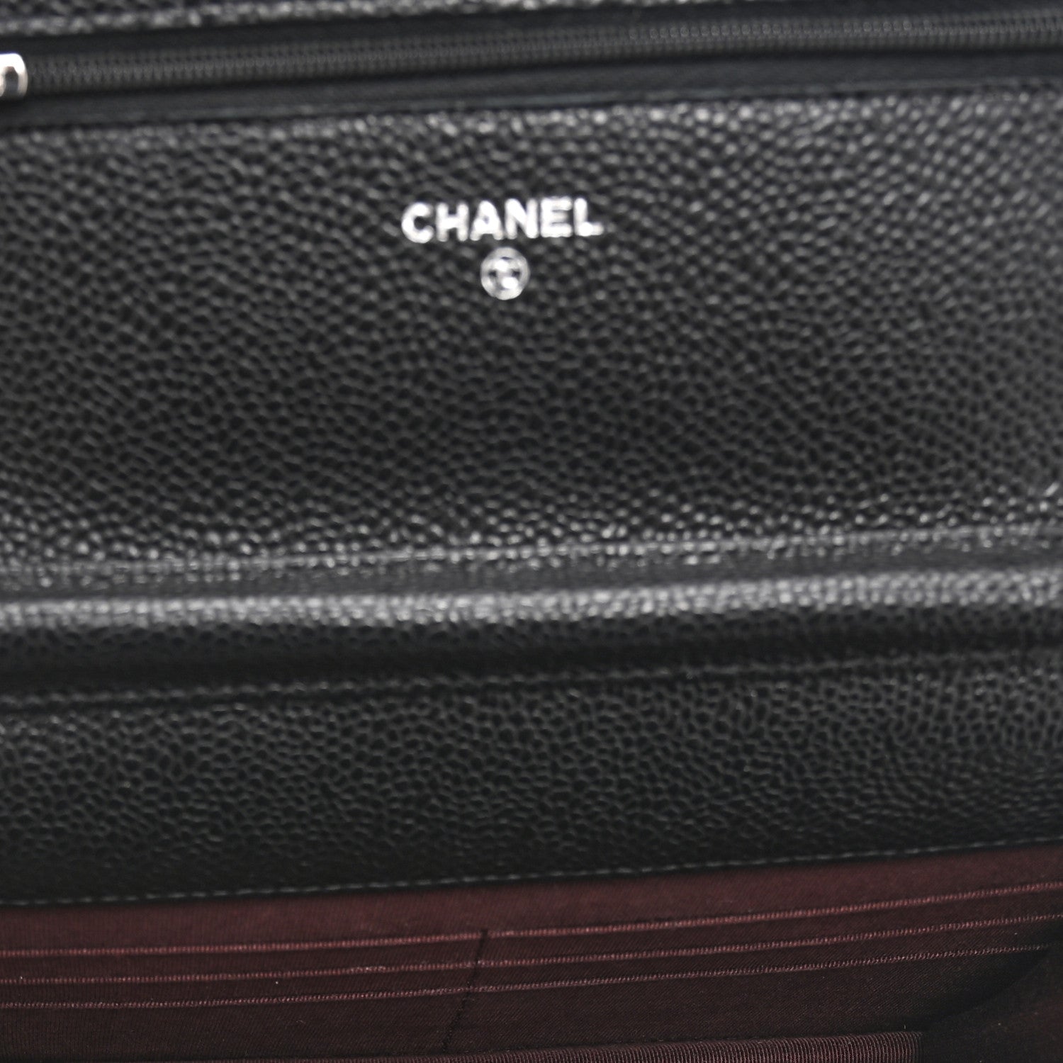 Chanel Caviar Quilted Wallet on Chain WOC Black