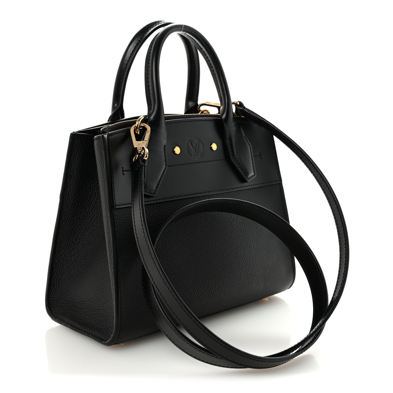 Louis Vuitton Calfskin City Steamer Mini Black