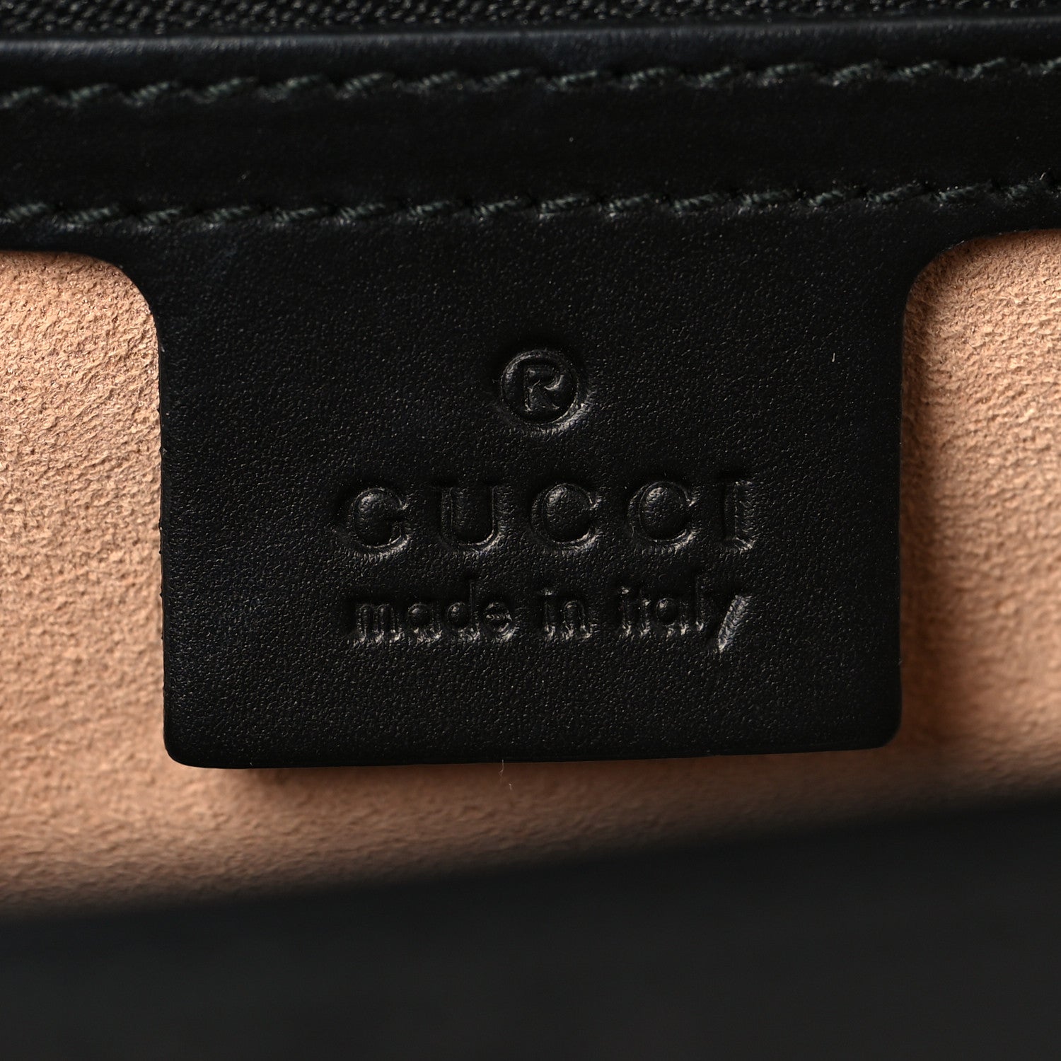 Gucci Guccissima Medium Padlock Shoulder Bag Black