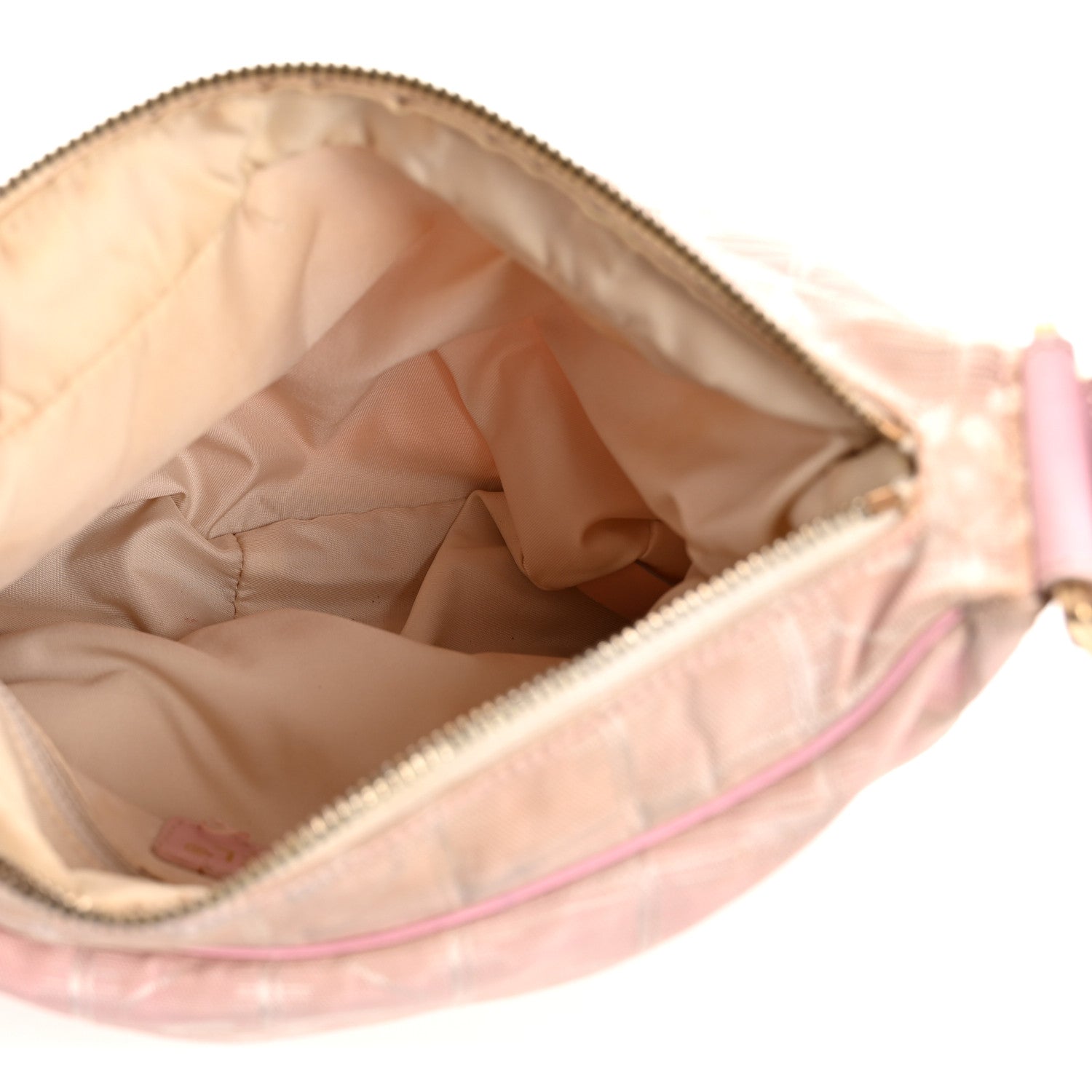 Chanel Nylon Travel Ligne Hobo Pink