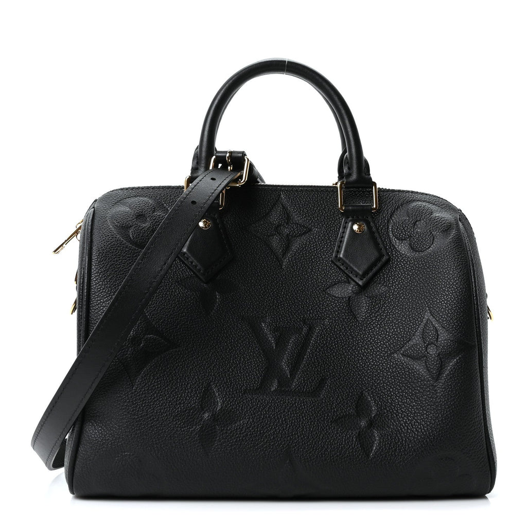 Louis Vuitton Empreinte Monogram Giant Speedy Bandouliere 25 Black
