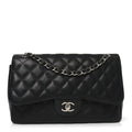 Chanel Caviar Quilted Jumbo Double Flap Black
