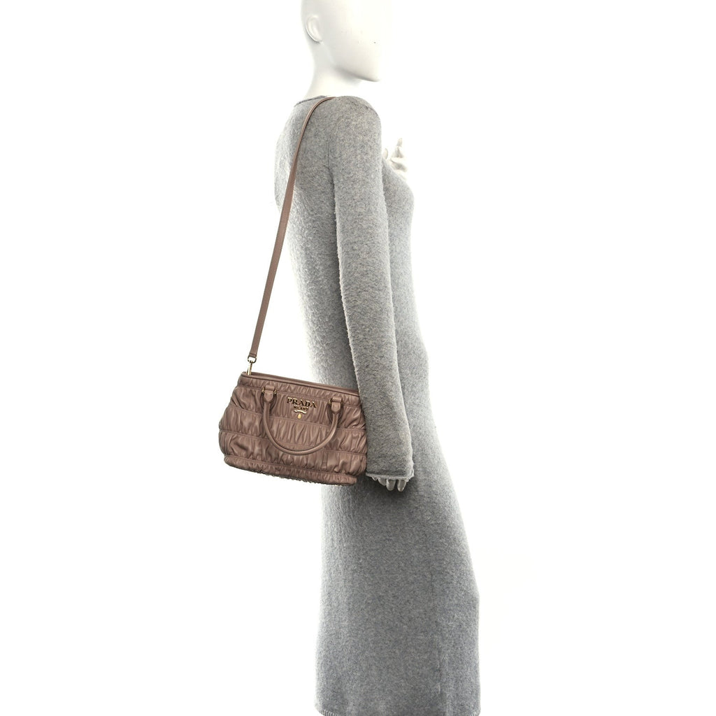 Prada Nappa Gaufre Small Tote Cipria