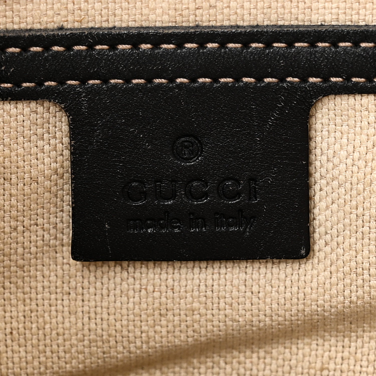 Gucci GG Supreme Monogram Medium Zippered Shopping Tote Navy