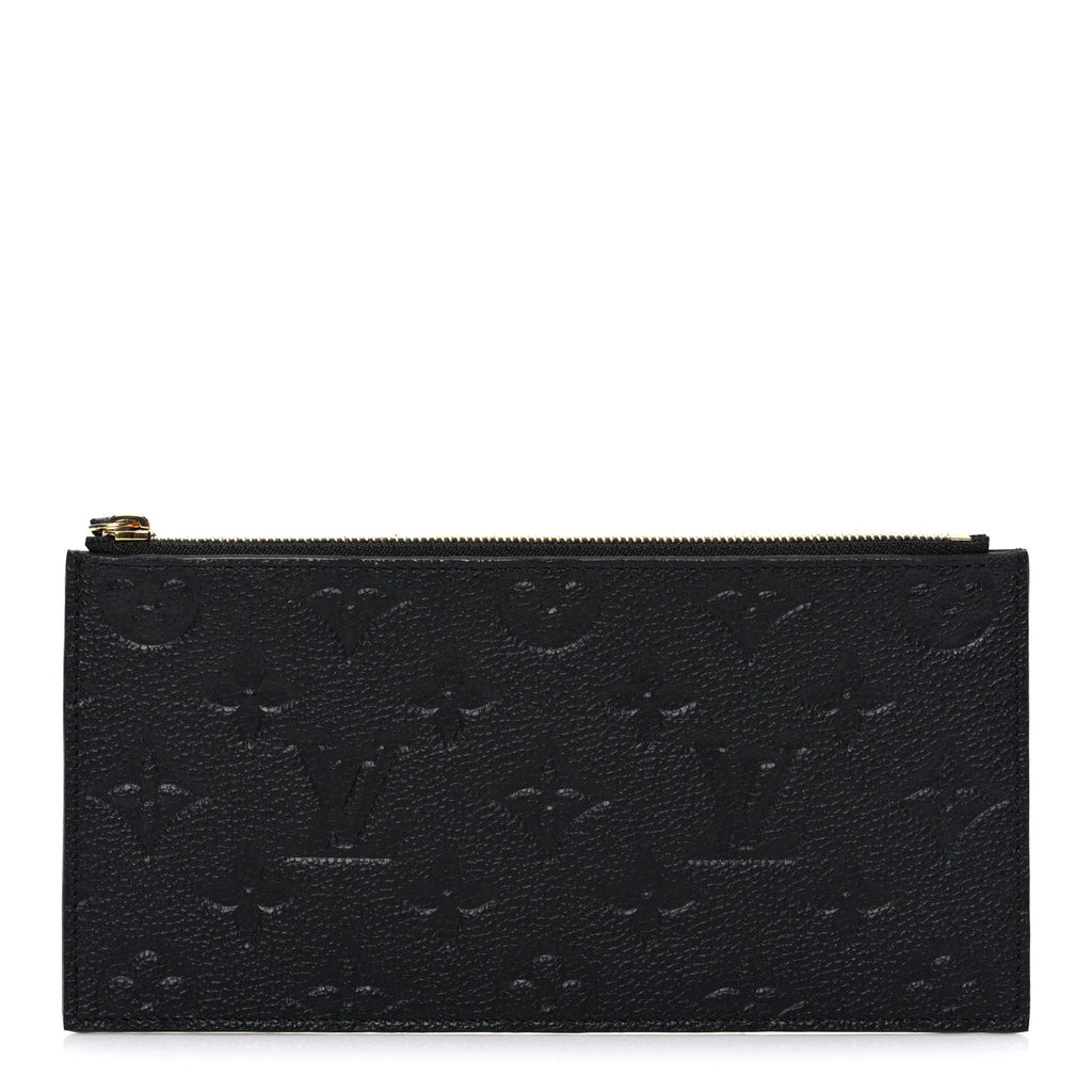 Louis Vuitton Empreinte Felicie Chain Wallet Zippered Insert Black