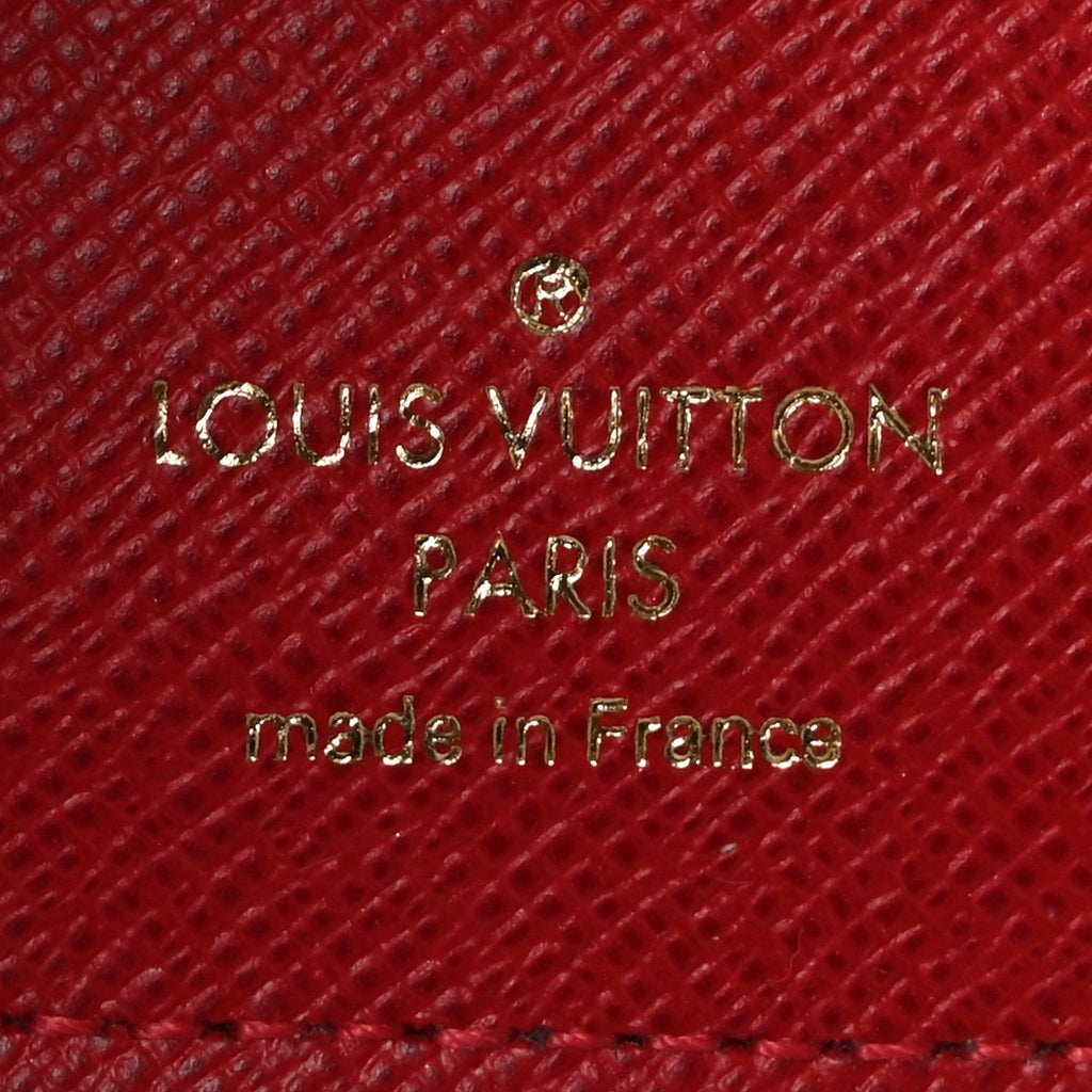 Louis Vuitton Damier Ebene Victorine Wallet Rouge