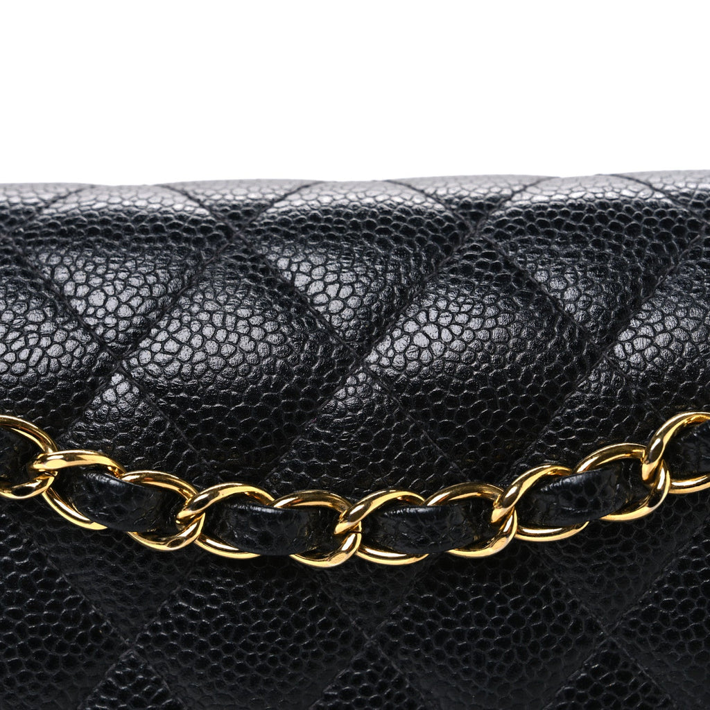 Chanel Caviar Quilted Medium Double Flap Black