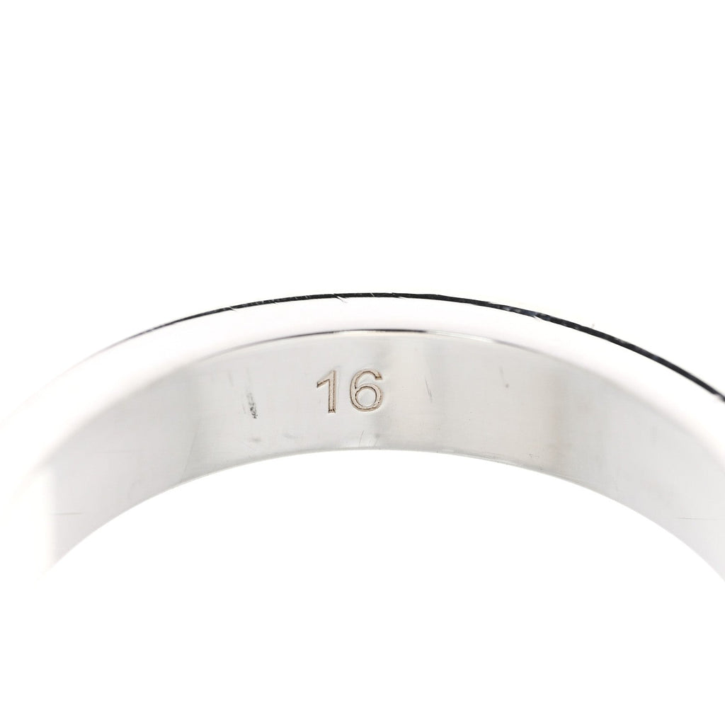 Gucci Sterling Silver Trademark Heart Ring 56 7.5