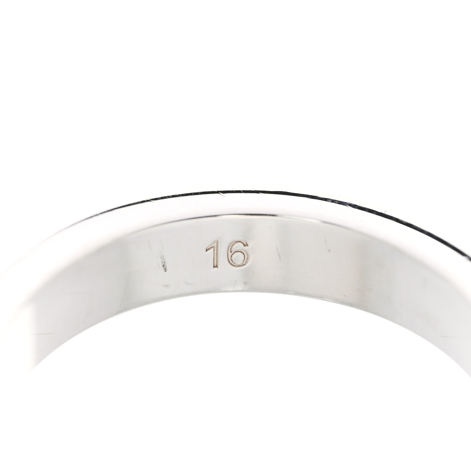 Gucci Sterling Silver Trademark Heart Ring 56 7.5