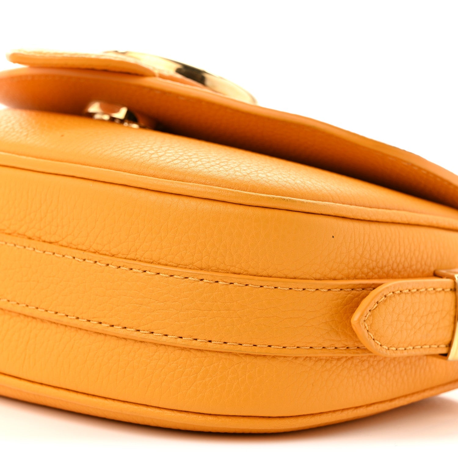 Louis Vuitton Grained Calfskin LV Pont 9 Soft PM Sunbeam