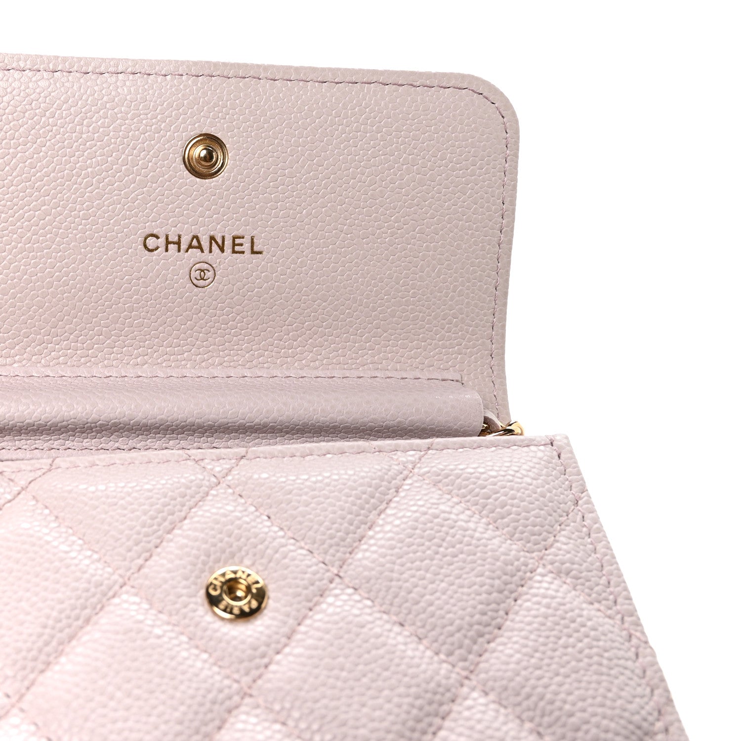 Chanel Caviar Quilted Miss Coco Clutch With Chain Light Purple