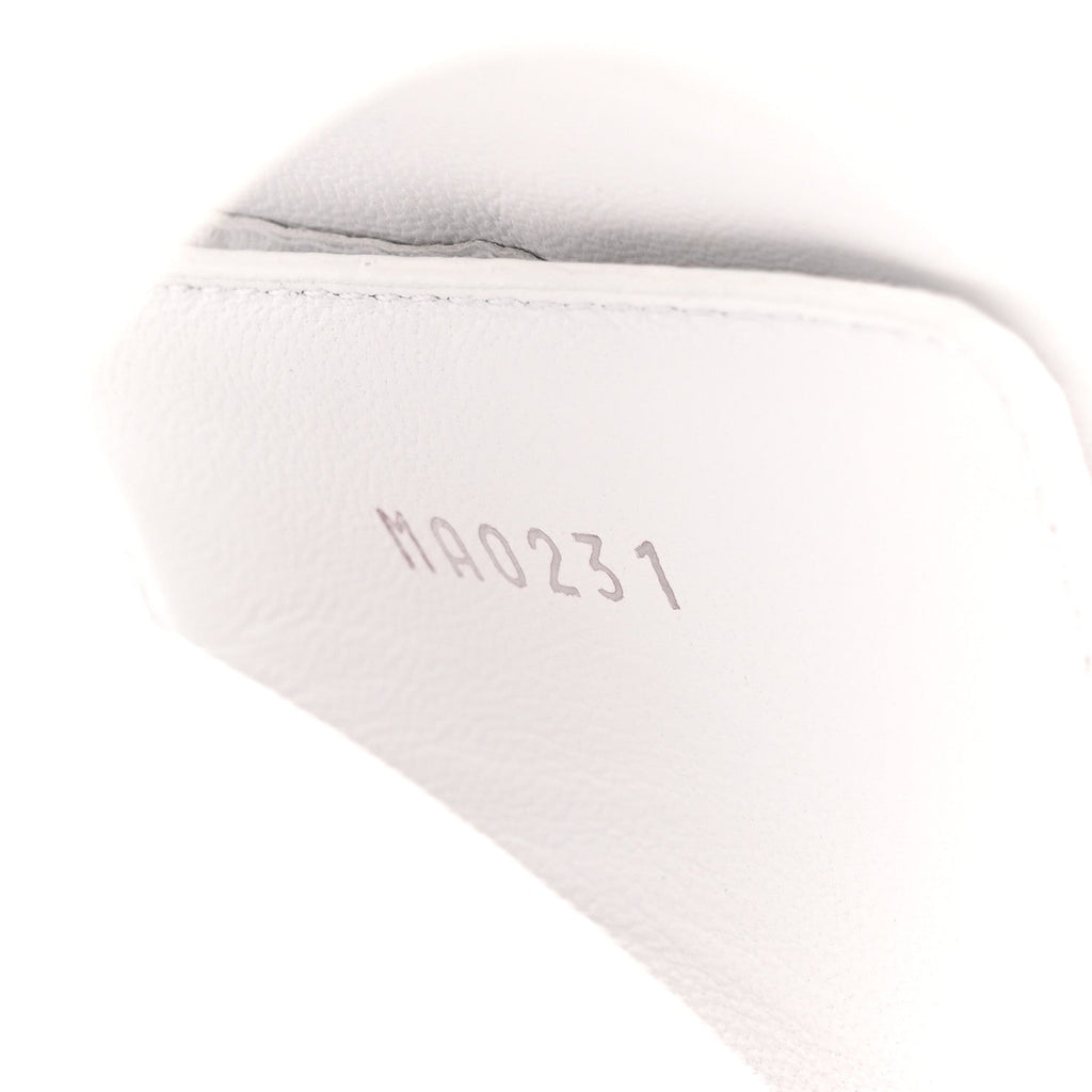 Louis Vuitton Calfskin Sunset Flat Mule Sandals 39 White