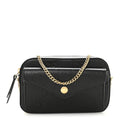 Gucci Calfskin GG Super Mini Debossed Chain Wallet Black