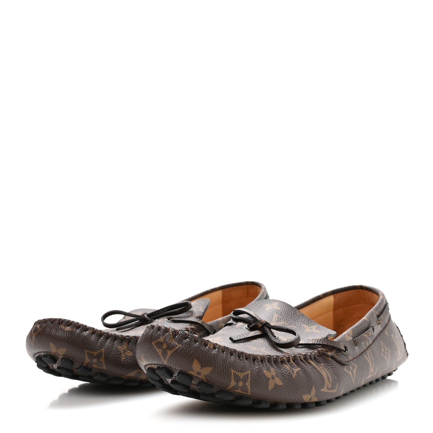 Louis Vuitton Monogram Mens Arizona Car Shoe Moccasin Loafers 12