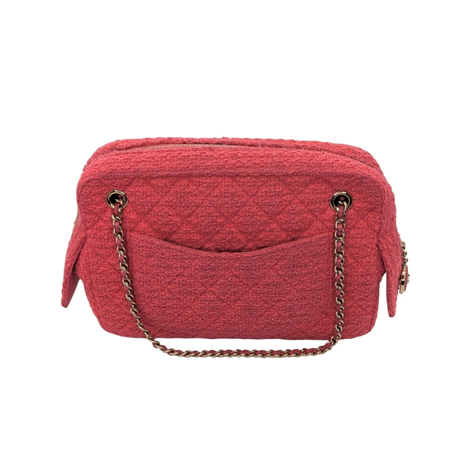 Chanel bag Pink Quilted Tweed CC Camera Case