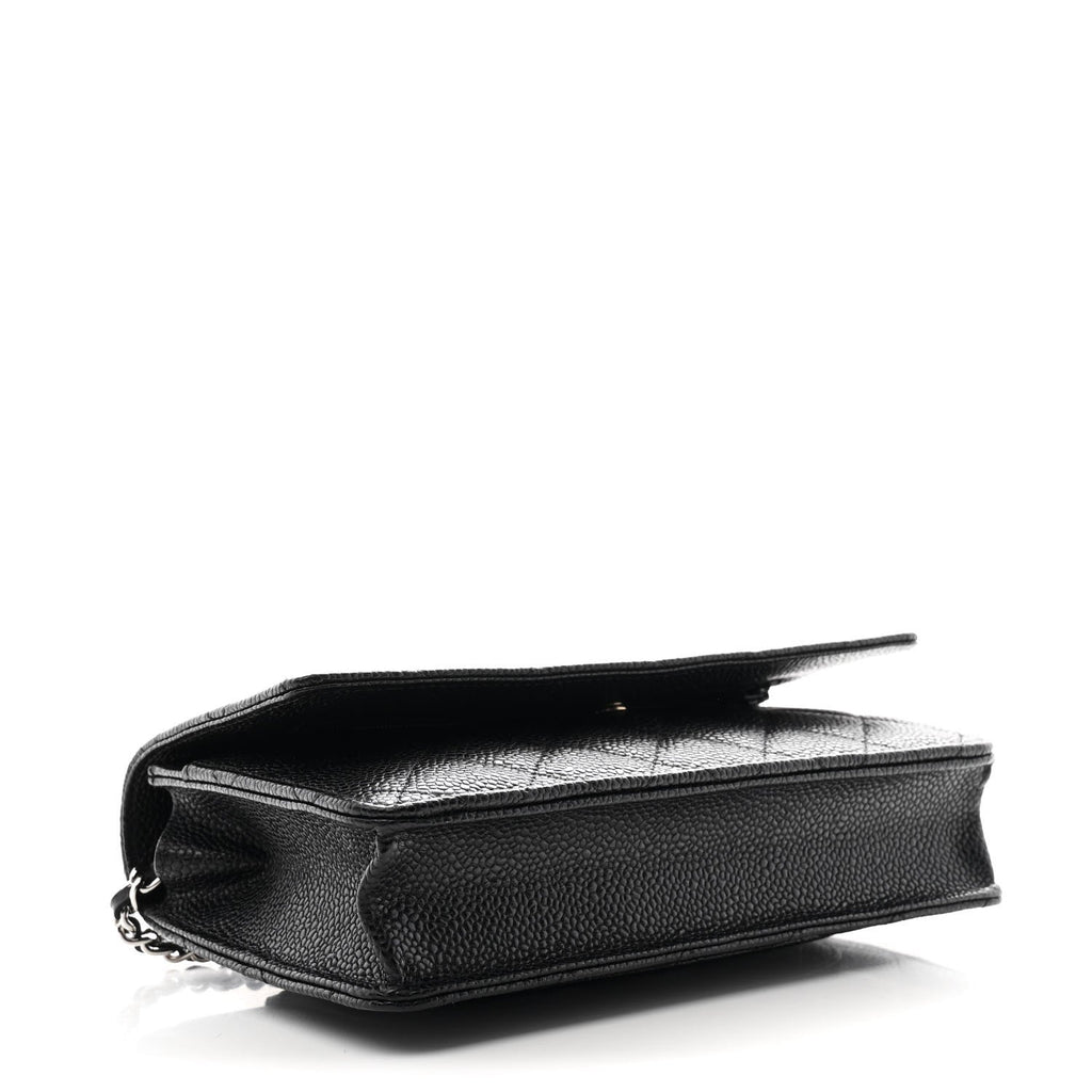 Chanel Caviar Quilted Wallet on Chain WOC Black