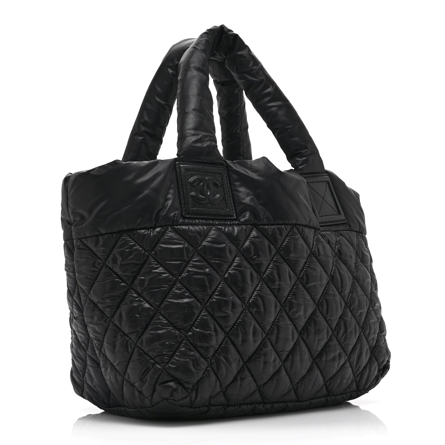 Chanel Nylon Quilted Small Coco Cocoon Tote Black