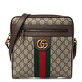 Gucci GG Supreme Monogram Web Small Ophidia Messenger Bag Brown