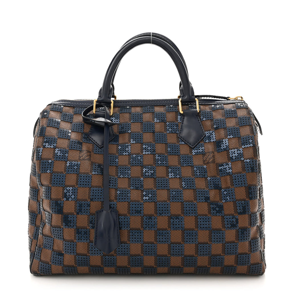 Louis Vuitton Damier Paillettes Speedy 30 Blue