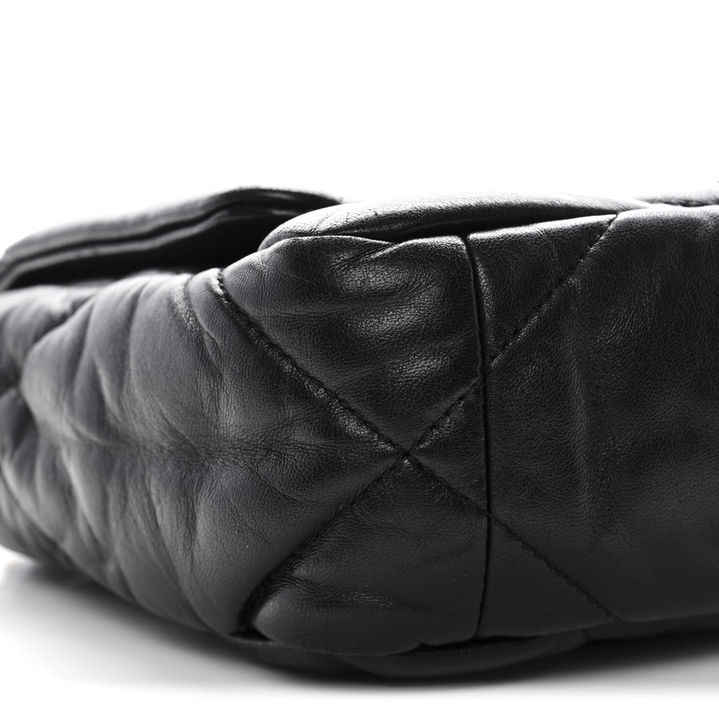 Chanel Lambskin Quilted Medium Chanel 19 Flap Black