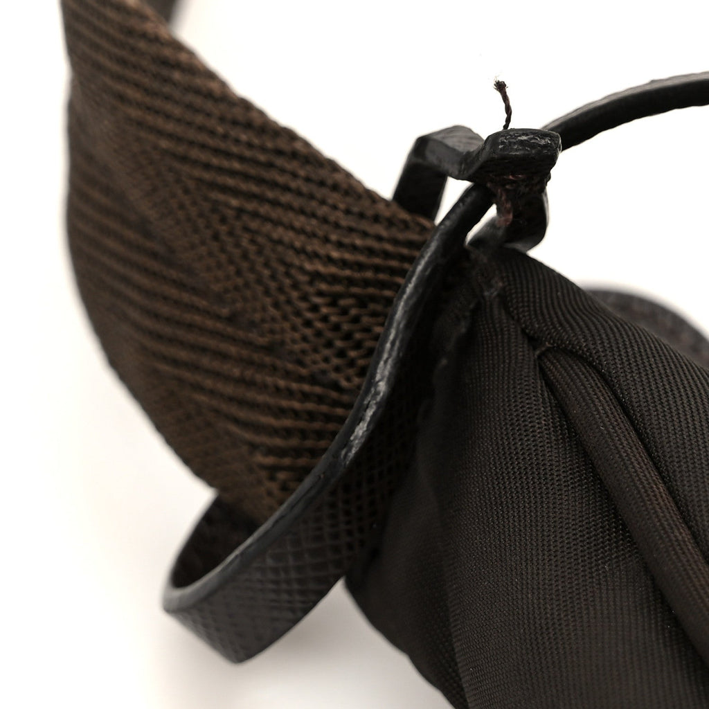 Prada Tessuto Nylon Mini Re-Edition 2000 Bag Caffe