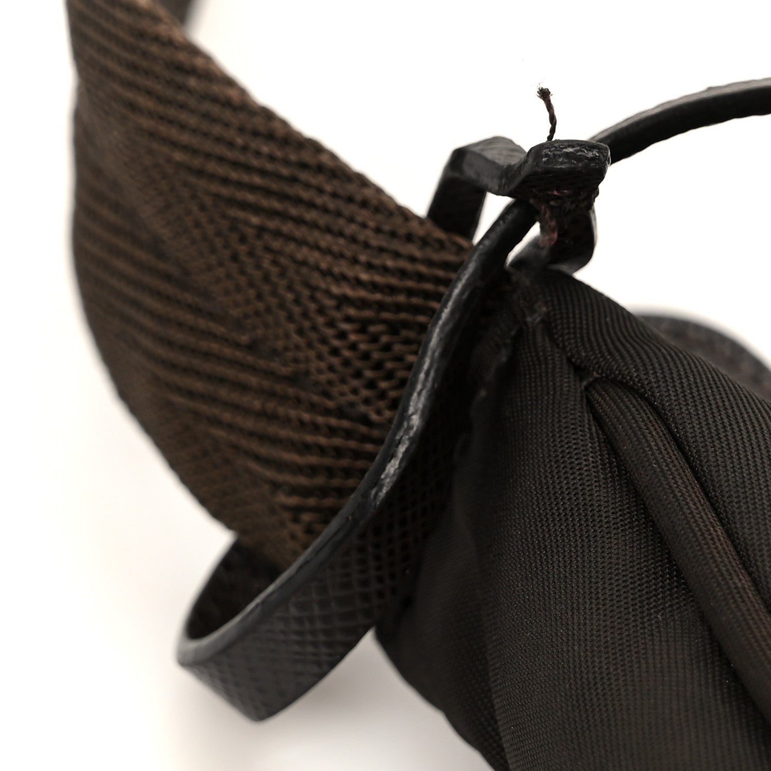 Prada Tessuto Nylon Mini Re-Edition 2000 Bag Caffe