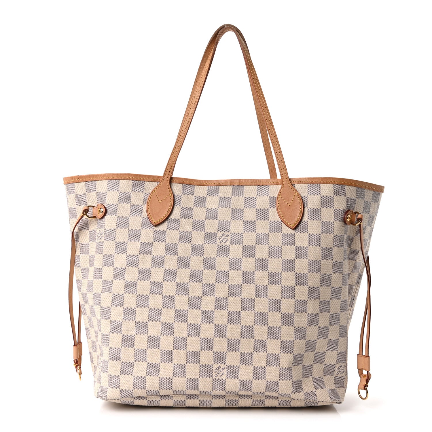 Louis Vuitton Damier Azur Neo Neverfull MM Rose Ballerine