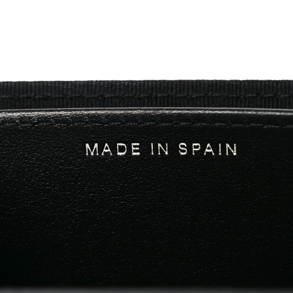 Patent Quilted Reissue Flap Card Holder Wallet So Black