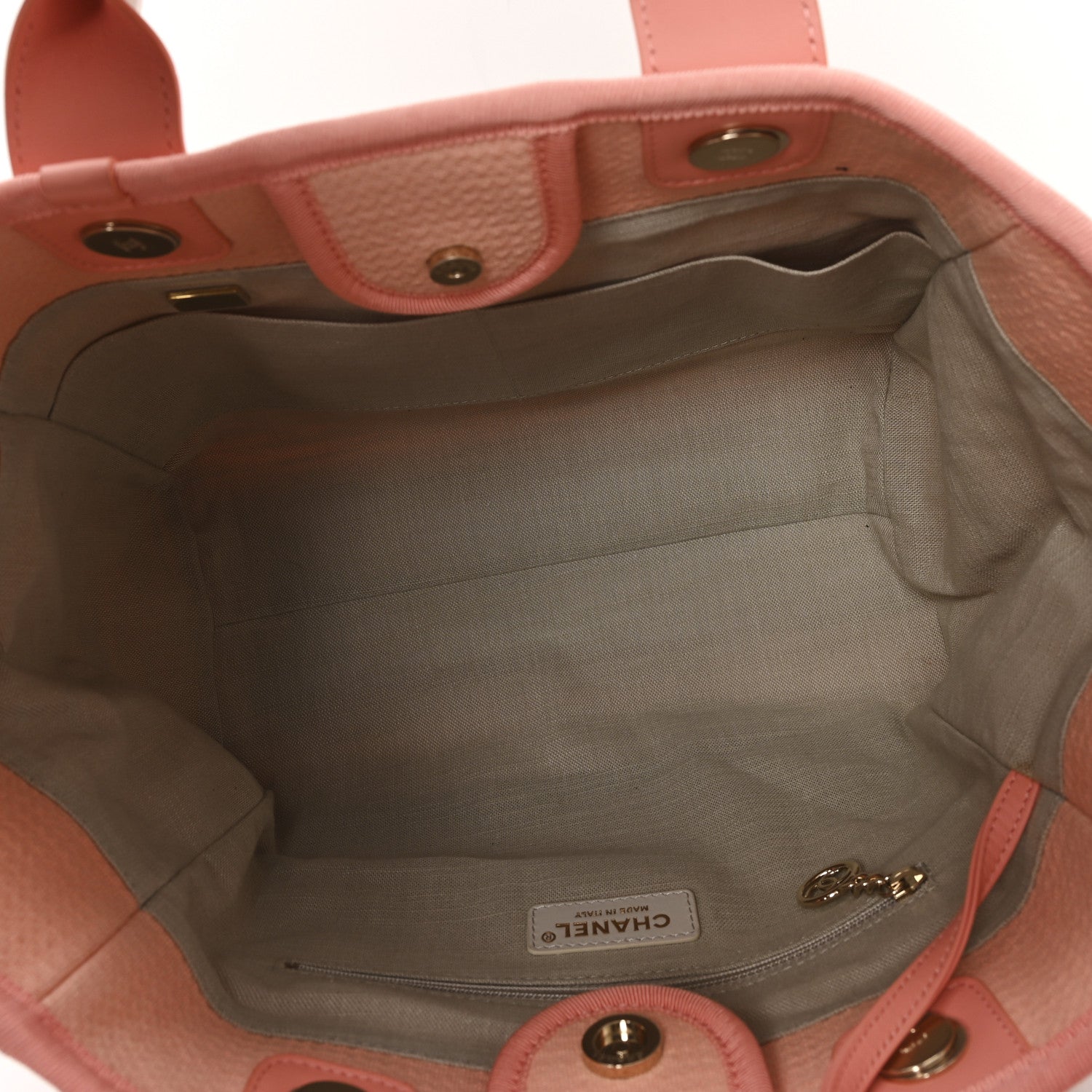 Chanel Mixed Fibers Small Deauville Tote Pink
