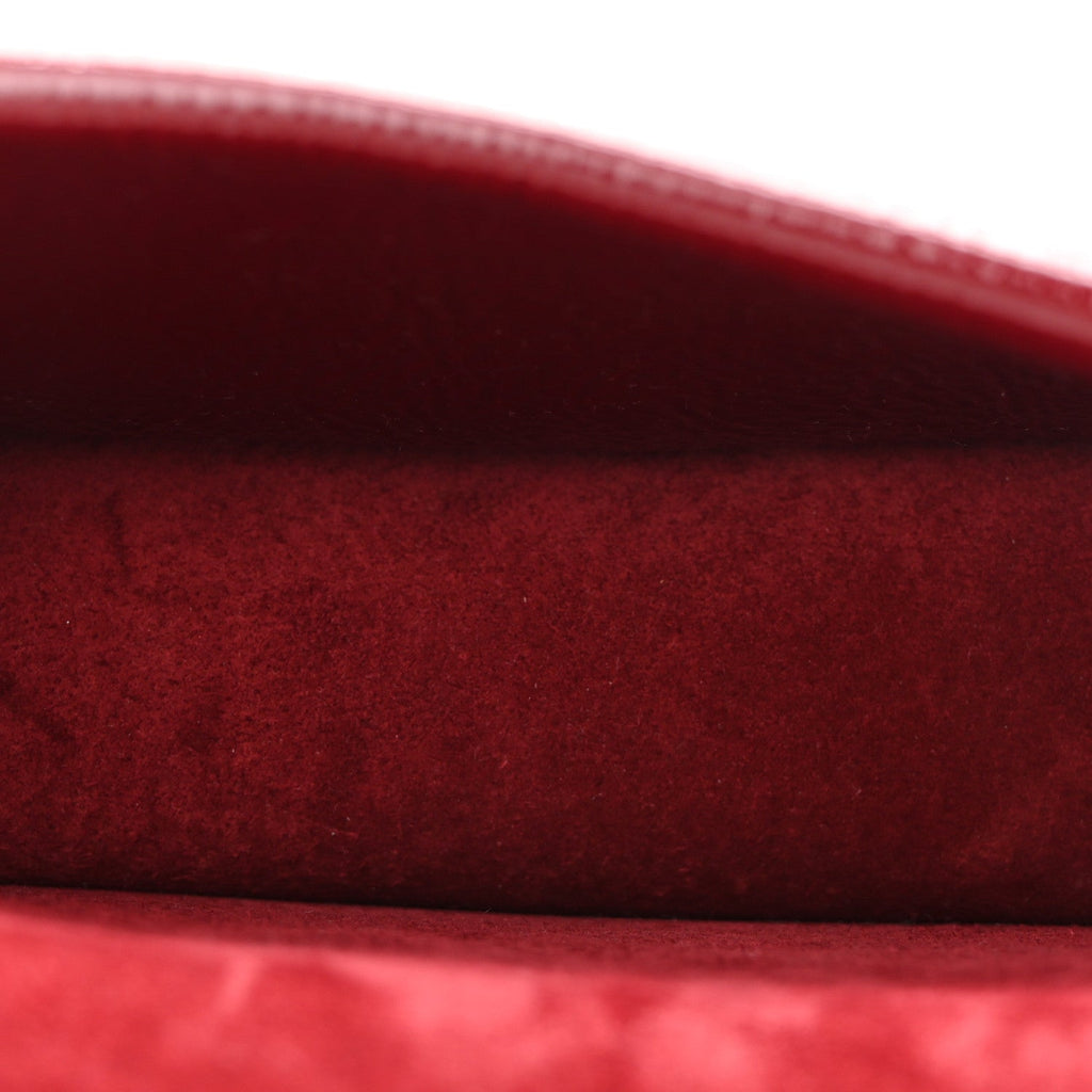 Gucci Crinkled Patent Mini Dionysus Shoulder Bag Rosso Ancora Red