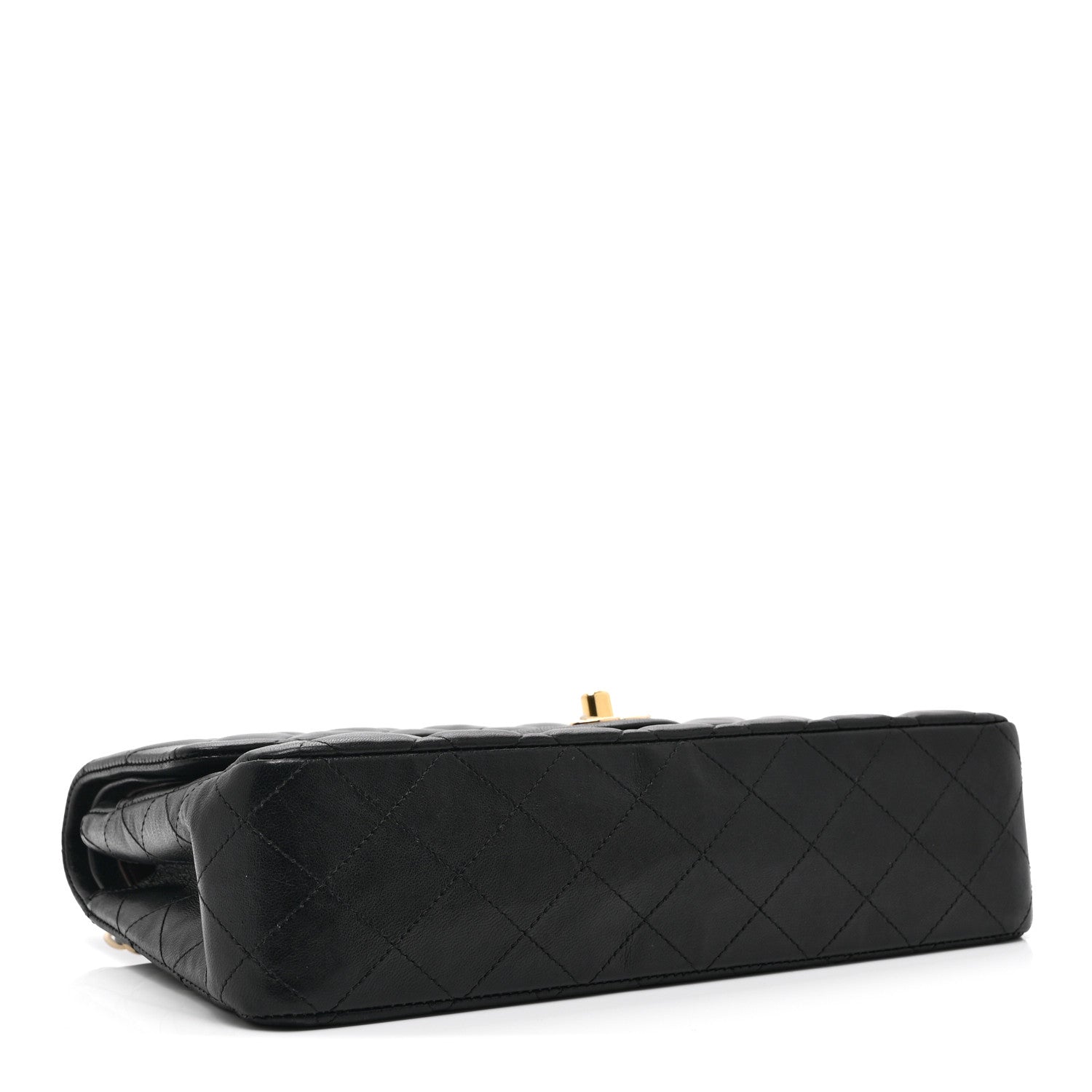 Chanel Lambskin Quilted Medium Double Flap Black