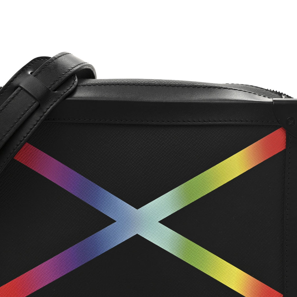 Louis Vuitton Taiga Rainbow Soft Trunk Black