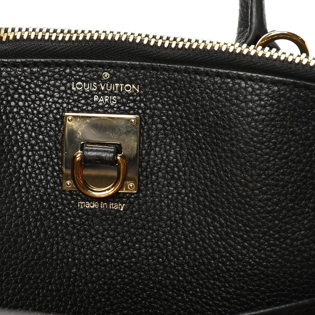 Louis Vuitton Taurillon City Steamer PM Black Rouge